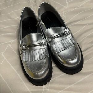 Silver Women's Loafers-Old Navy